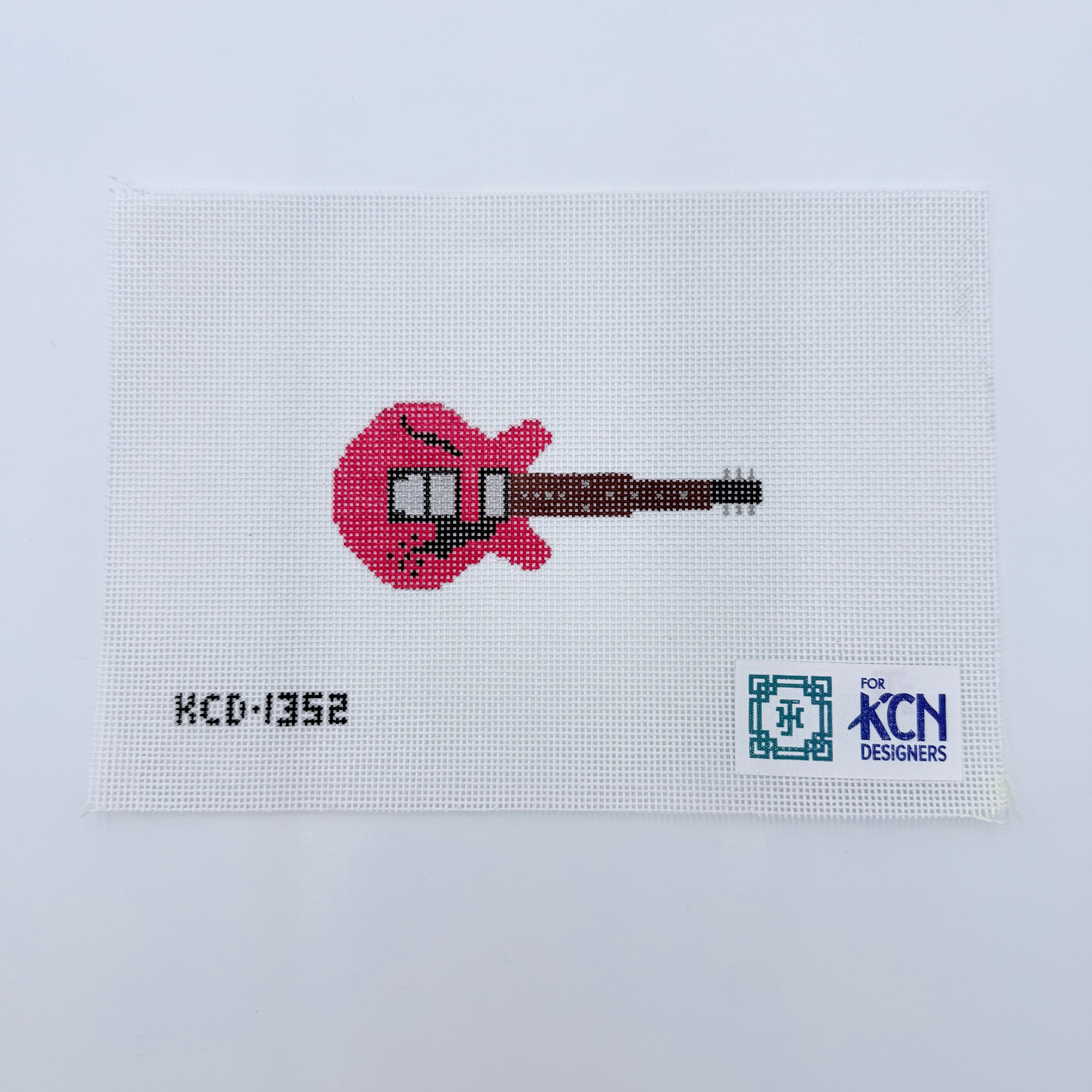 Guitar Ornament Canvas - KC Needlepoint