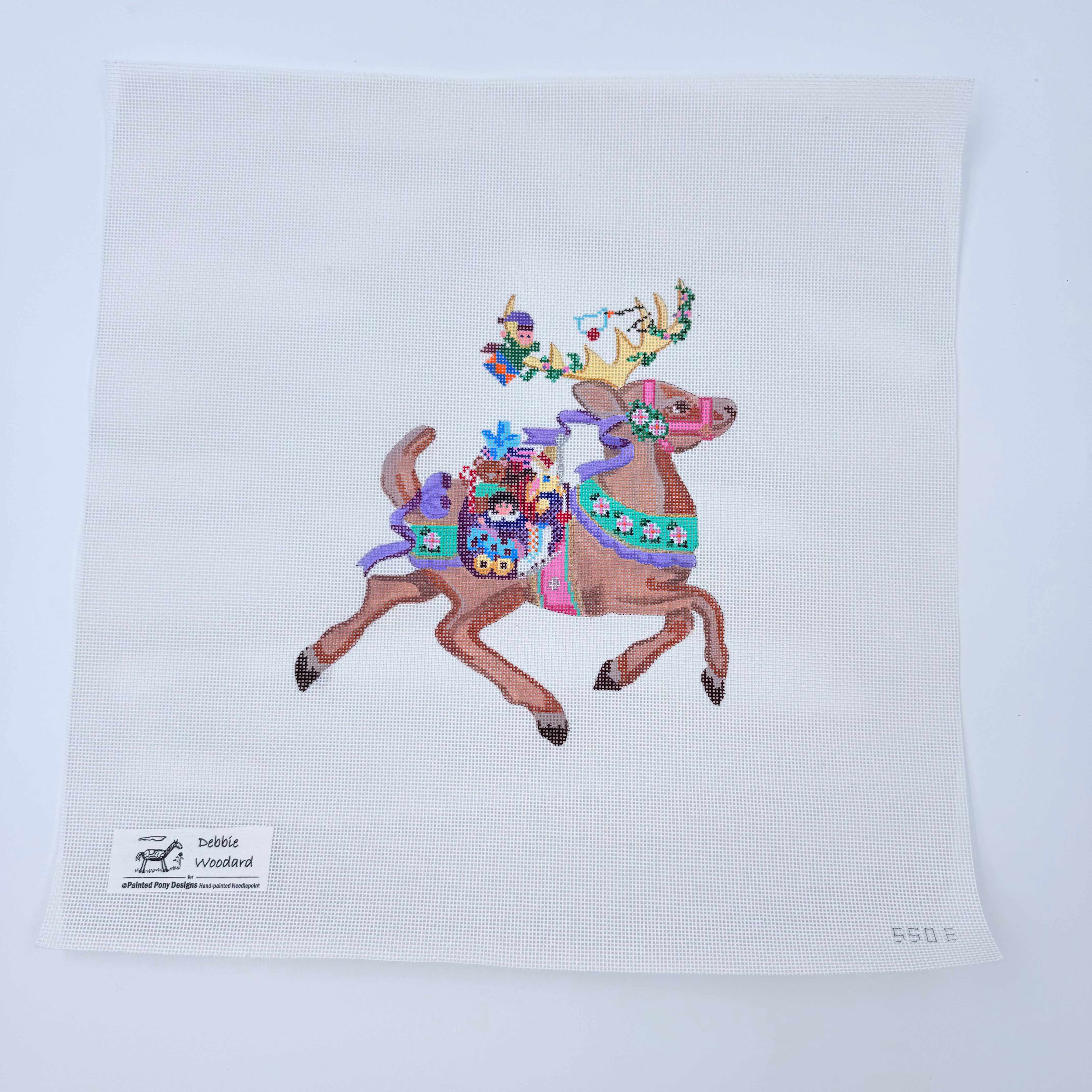 Vixen with Girl's Toys Canvas - KC Needlepoint