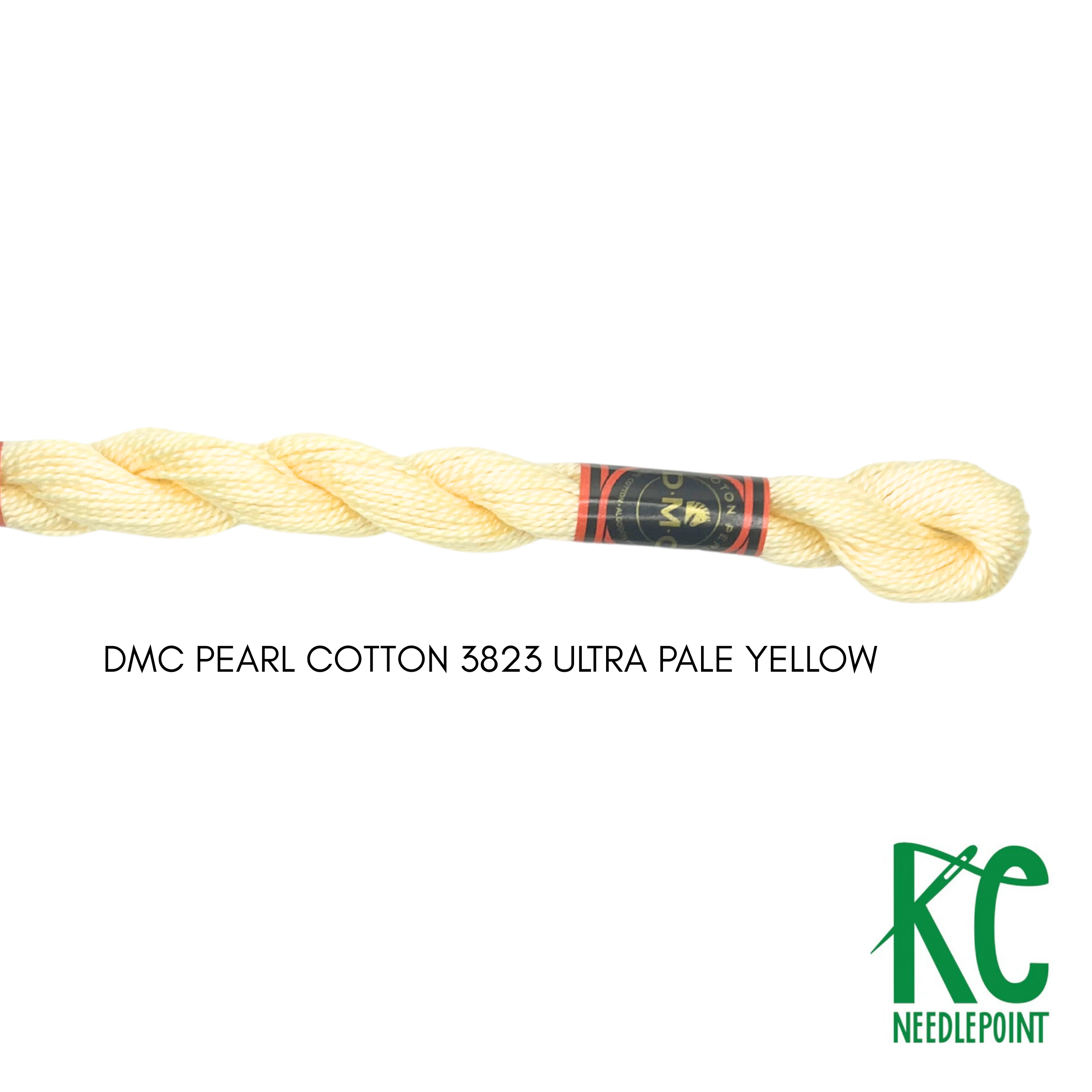 DMC 5 Pearl Cotton 3823</br>Ultra Pale Yellow - KC Needlepoint