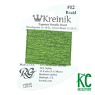Kreinik Card Size 12 015 Chartreuse - KC Needlepoint