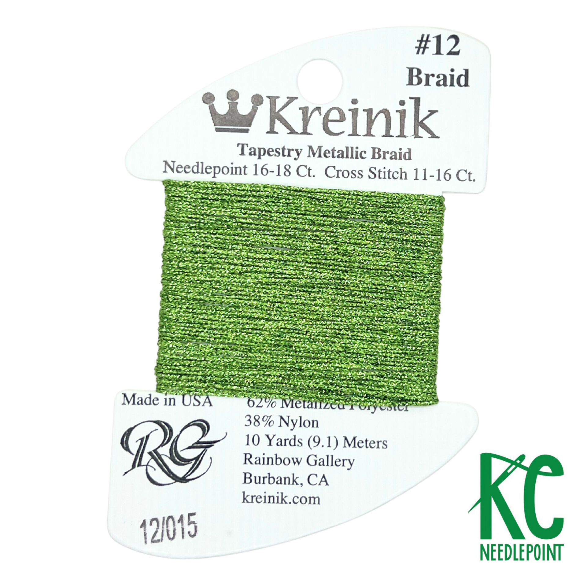 Kreinik Card Size 12 015 Chartreuse – KC Needlepoint