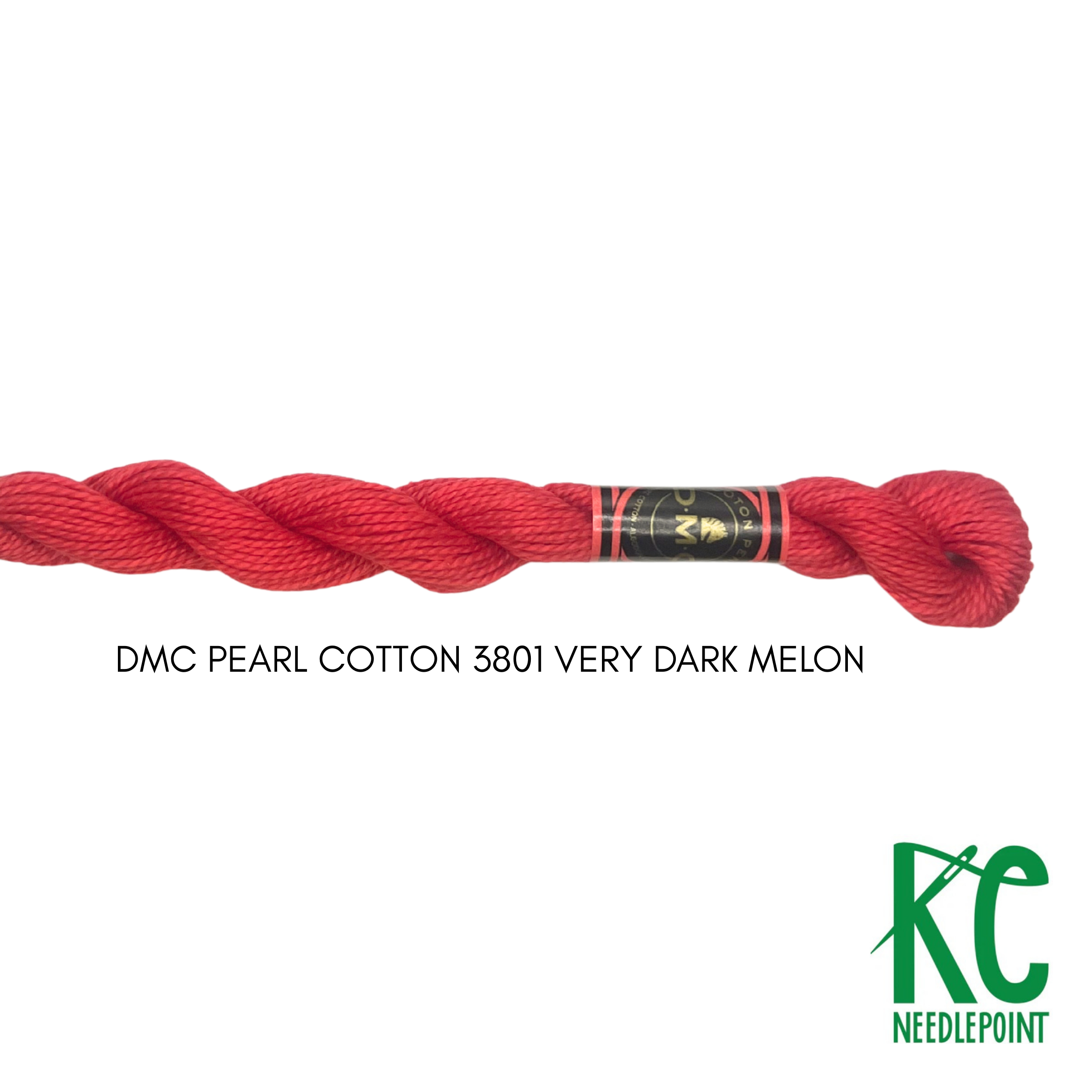 DMC 3 Pearl Cotton 3801 Melon - KC Needlepoint
