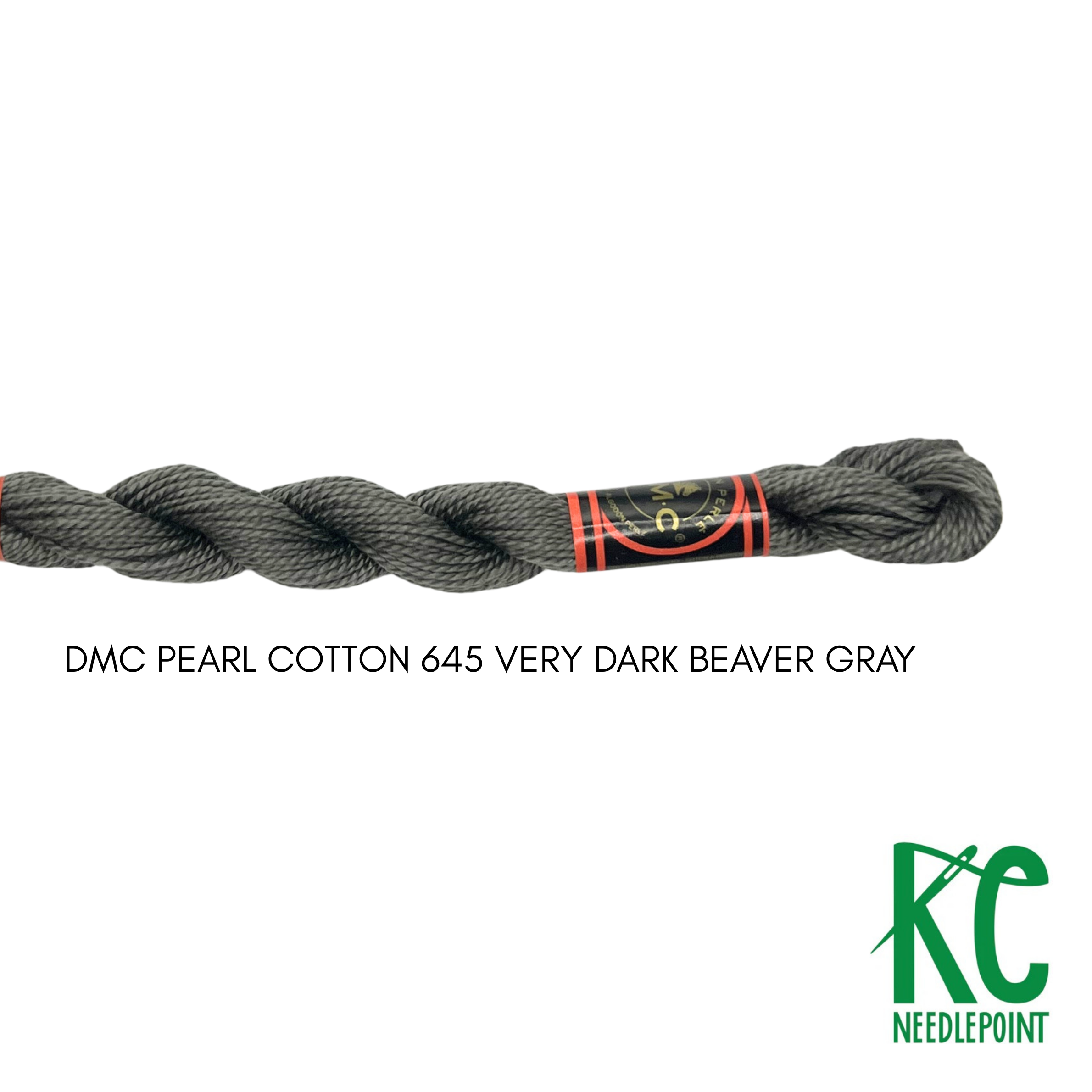 DMC 5 Pearl Cotton 645 Very Dark Beaver Gray - KC Needlepoint