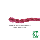 ThreadworX #12 Overdyed Metallic Bermuda Pink - KC Needlepoint