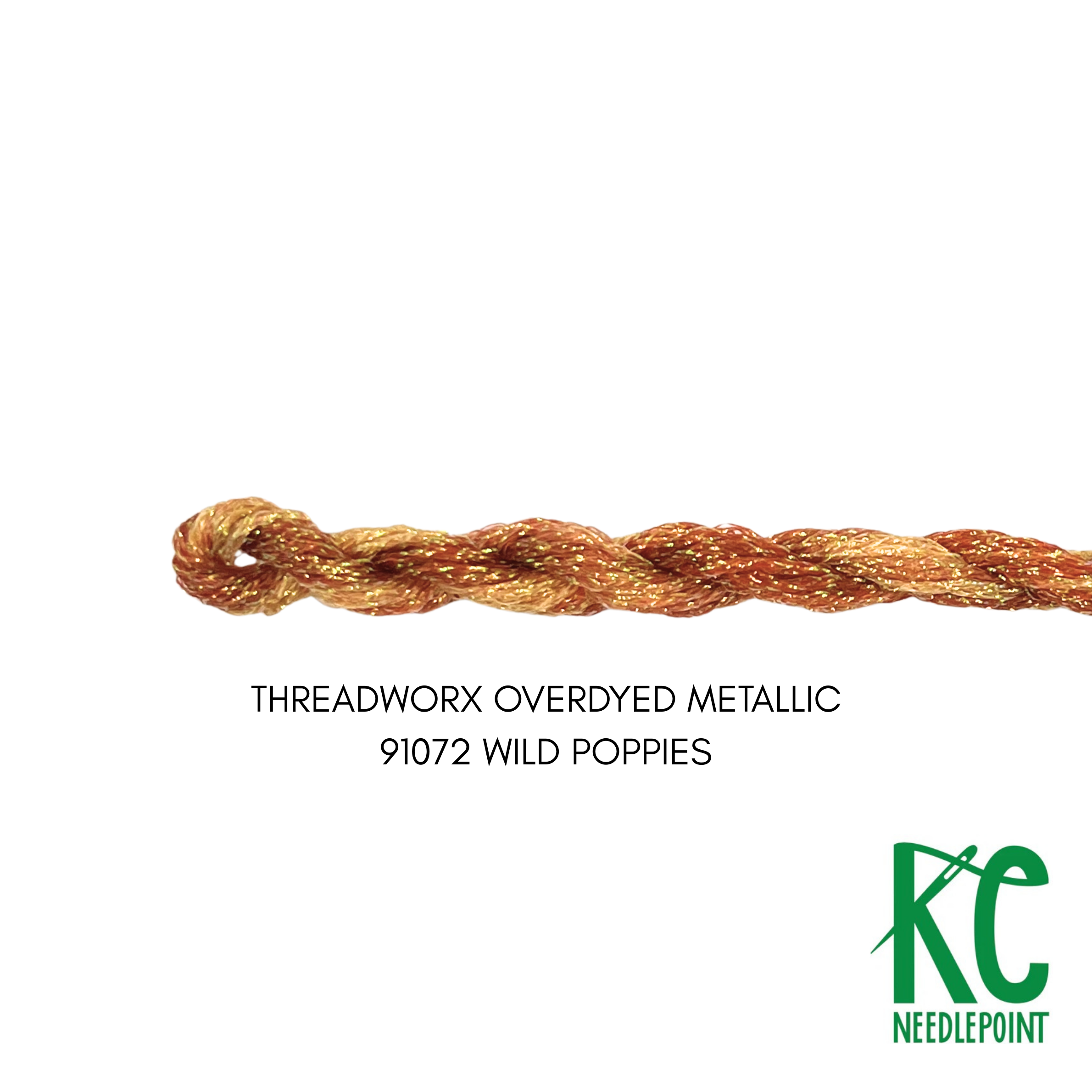 ThreadworX #12 Overdyed Wild Poppies - KC Needlepoint