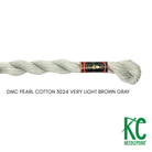 DMC 5 Pearl Cotton 3024 Very Light Brown Gray - KC Needlepoint