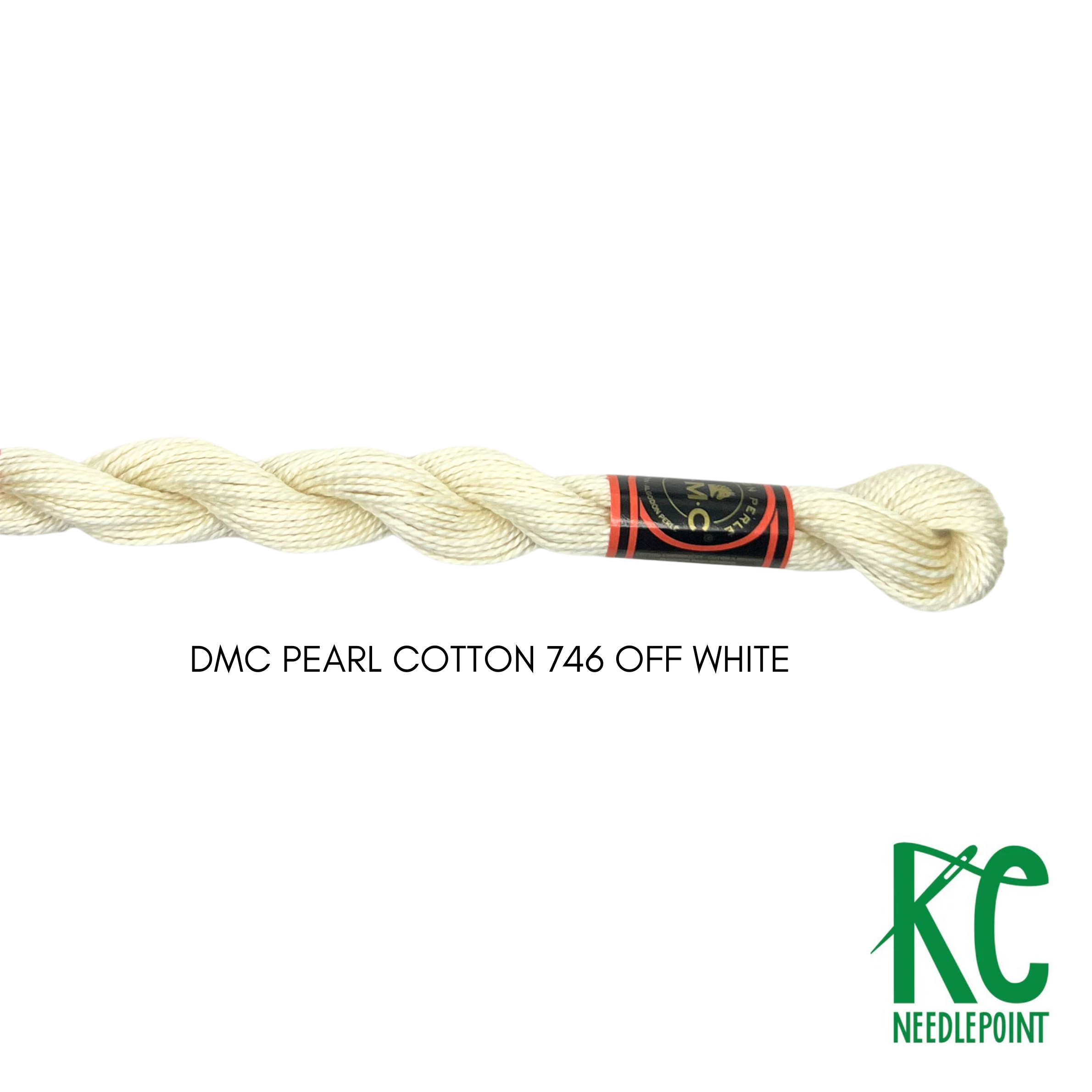 DMC 3 Pearl Cotton 746 Off White - KC Needlepoint