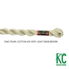 DMC 5 Pearl Cotton 613 Very Light Drab Brown - KC Needlepoint