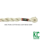 DMC 3 Pearl Cotton 822 Light Beige Gray - KC Needlepoint