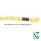 DMC 3 Pearl Cotton 727 Very Light Topaz - KC Needlepoint