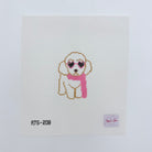 Mini Fab White Dog Canvas - KC Needlepoint