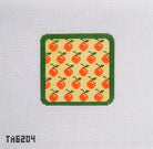 Tangerine Square Canvas - KC Needlepoint