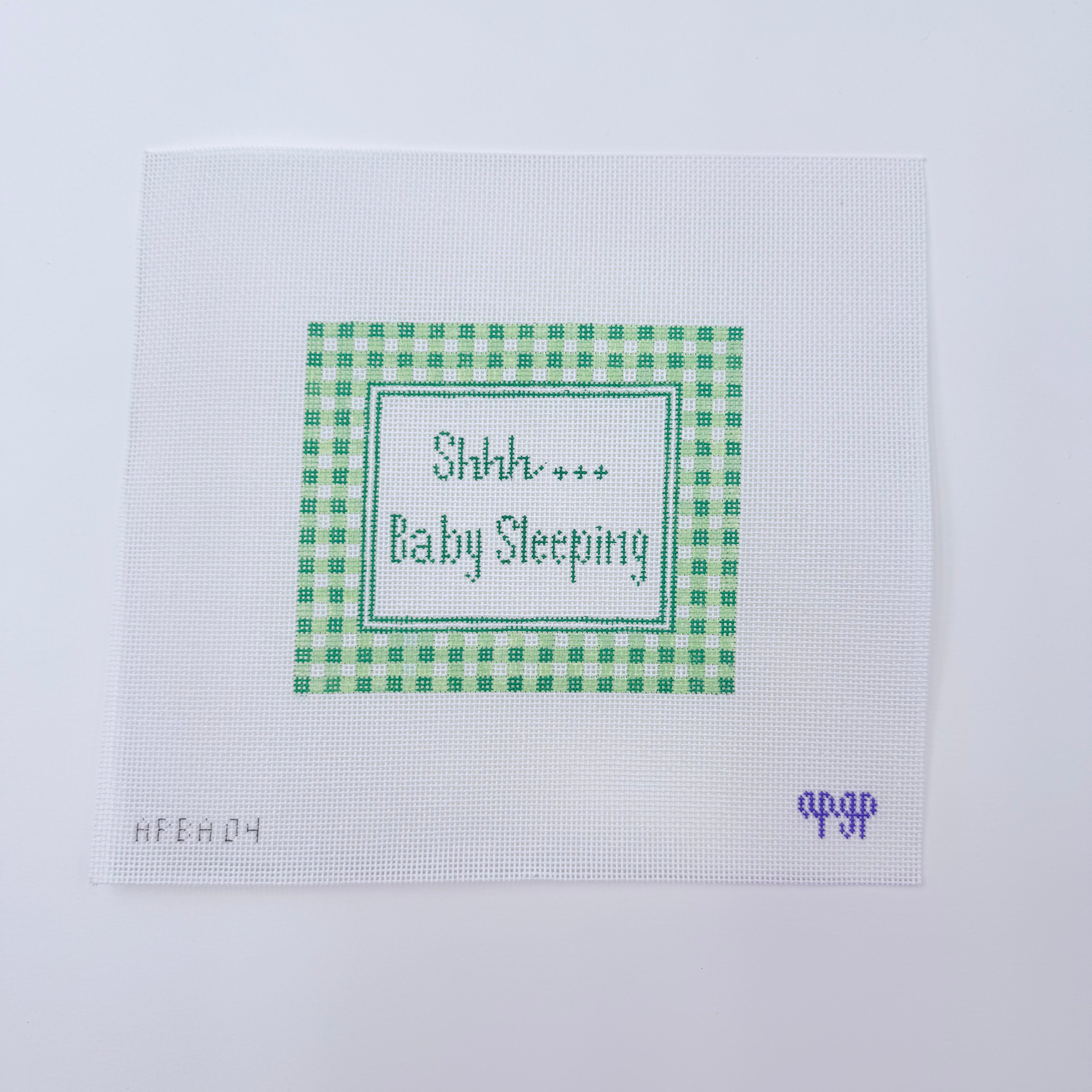 Shh. Baby Sleeping Canvas - KC Needlepoint