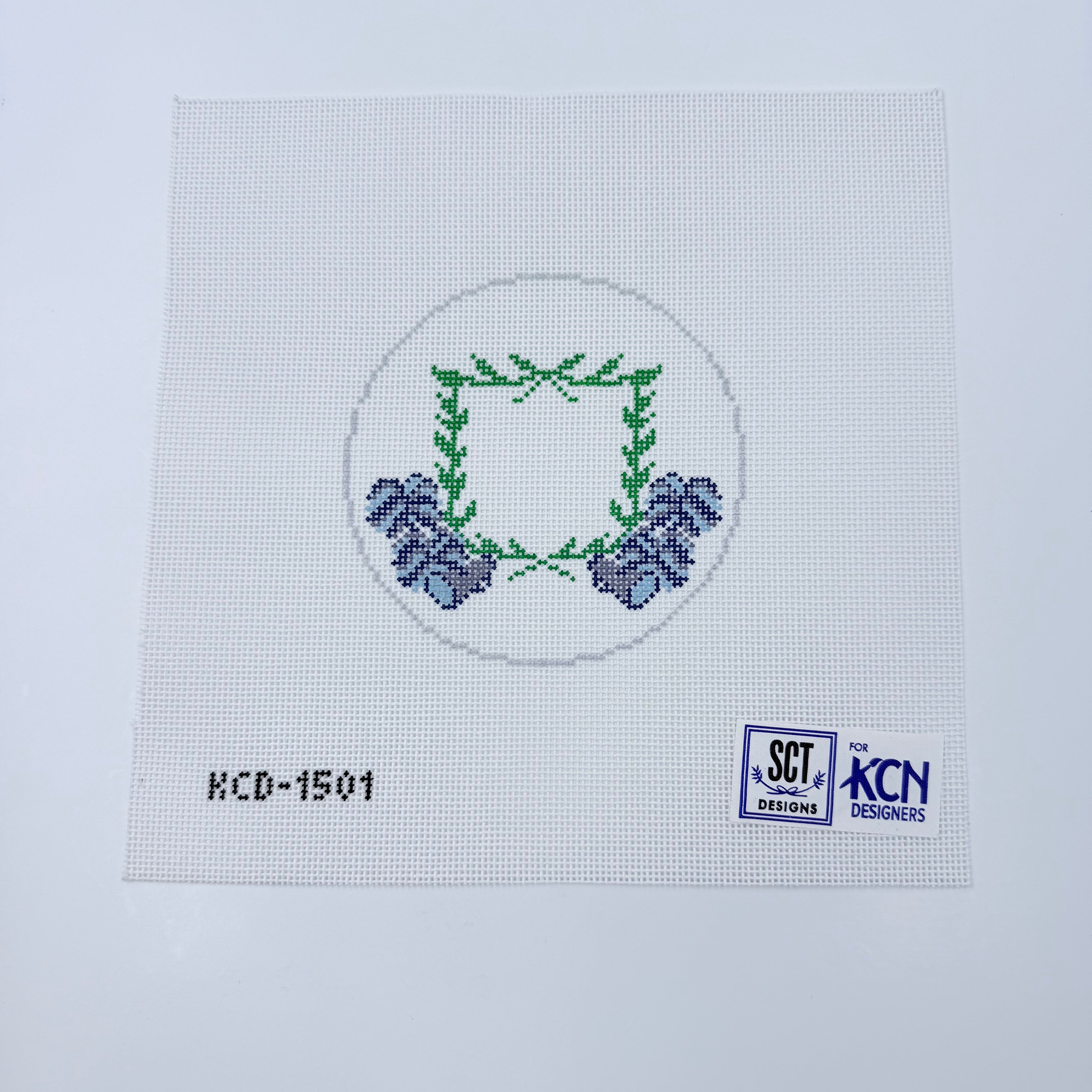 Cheerleader Crest Canvas - KC Needlepoint