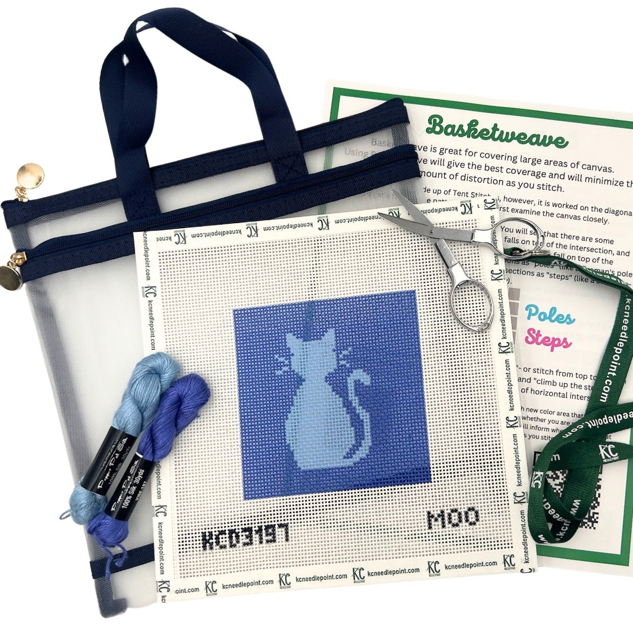 The Beginner Cat Kit - KC Needlepoint