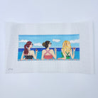 Girls at the Beach Canvas - KC Needlepoint