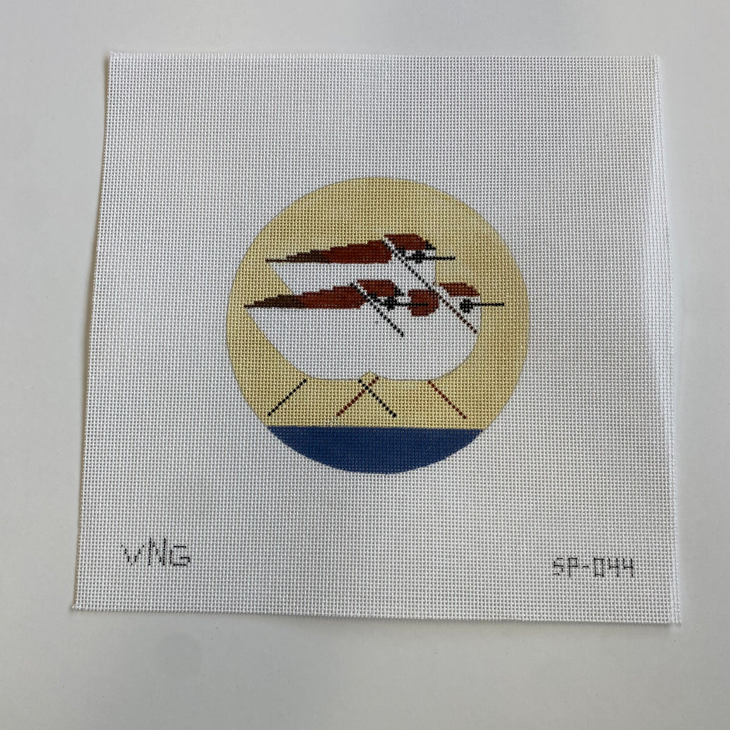 Sandpipers Canvas - KC Needlepoint