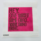Give Yourself Some Grace Canvas - KC Needlepoint