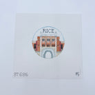 Rice University Round Canvas - KC Needlepoint