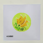 Rosemaling Flower Yellow Tulip Needlepoint Canvas - KC Needlepoint