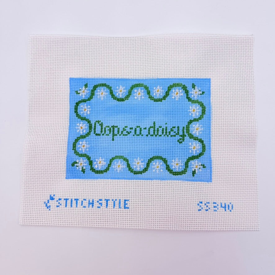 Oops-a-daisy Canvas - KC Needlepoint