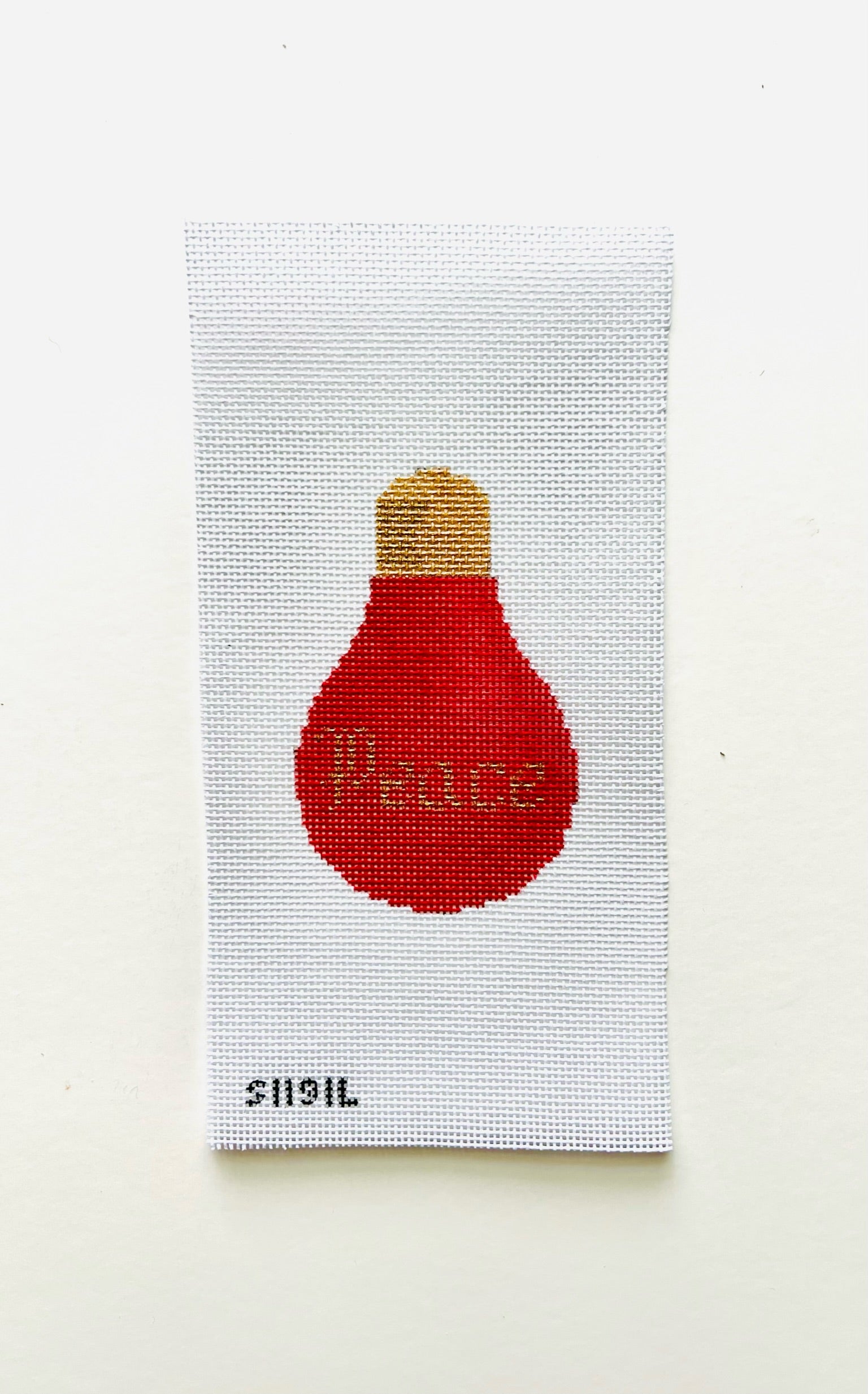 Peace Light Bulb Canvas - KC Needlepoint