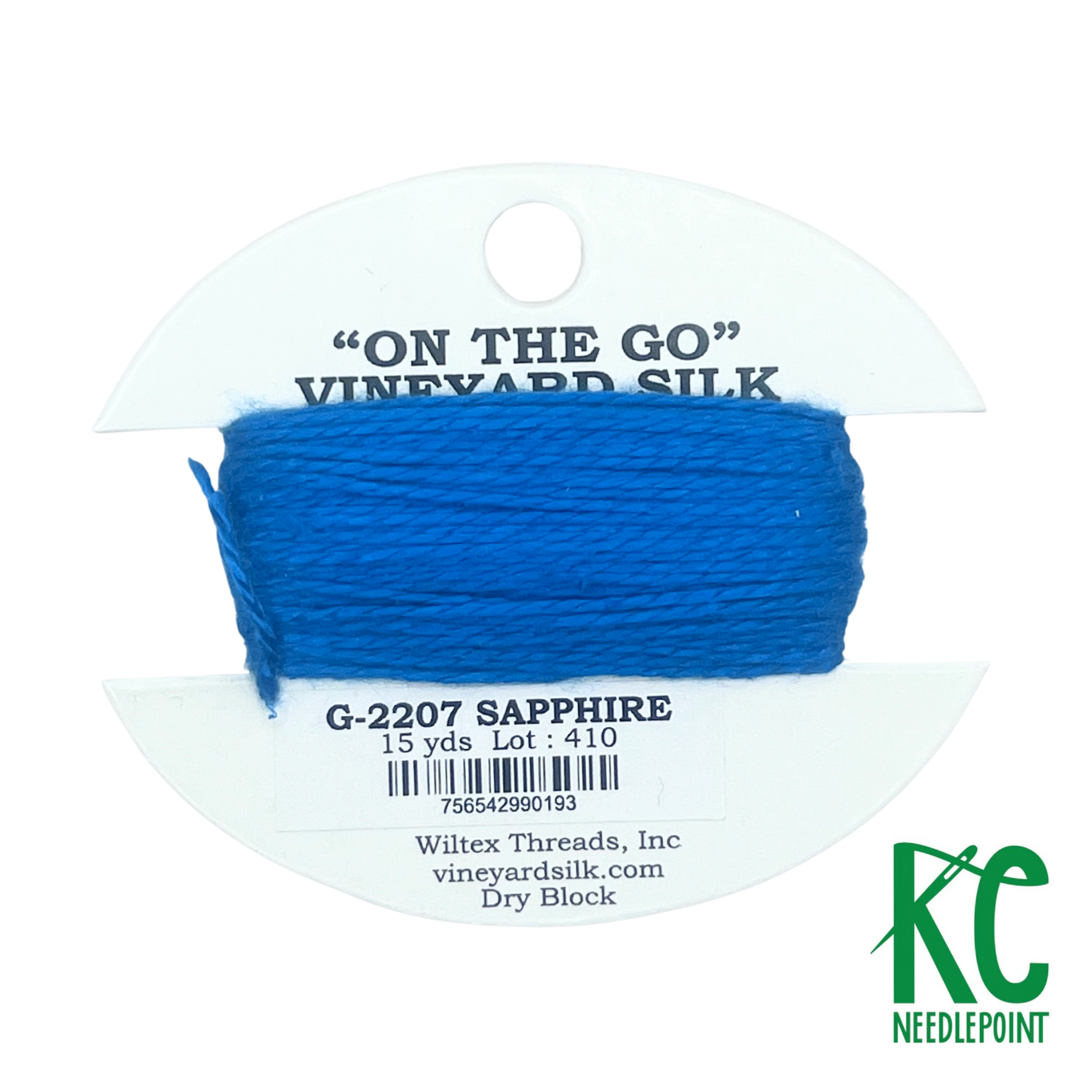 Vineyard Silk Card G2207 Sapphire - KC Needlepoint