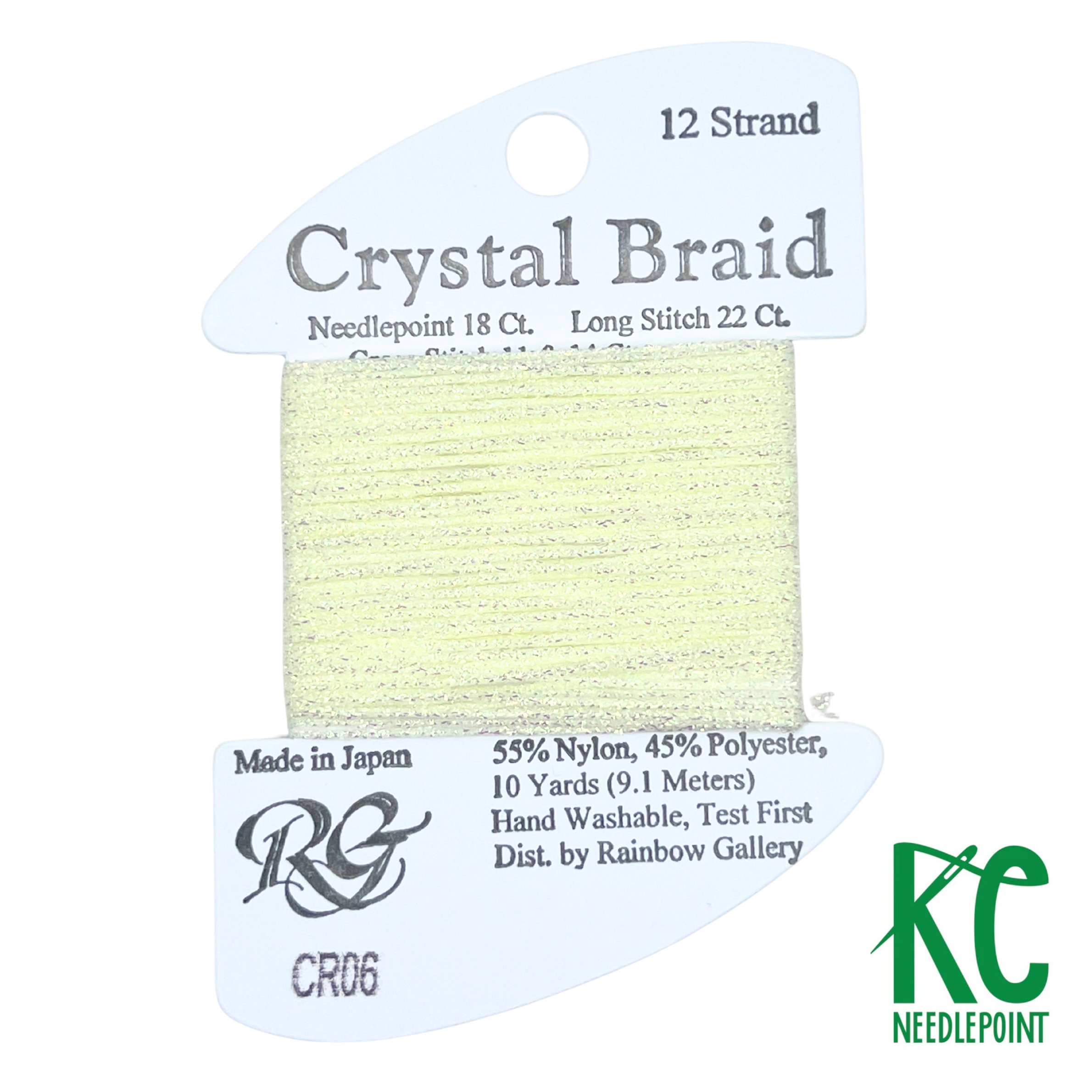 Crystal Braid CR06 Lemon Pearl - KC Needlepoint