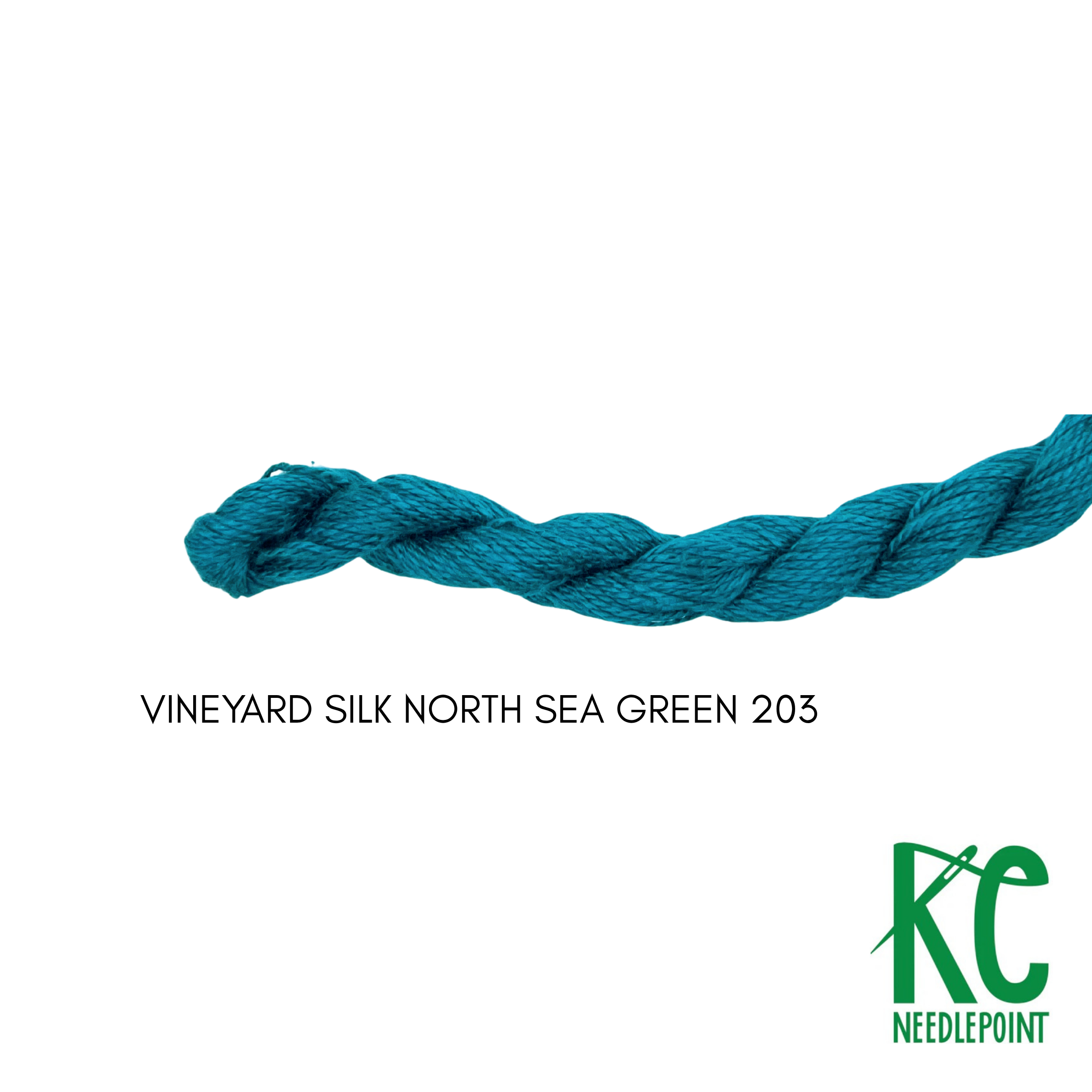 Vineyard Silk Skein C203 North Sea Green - KC Needlepoint