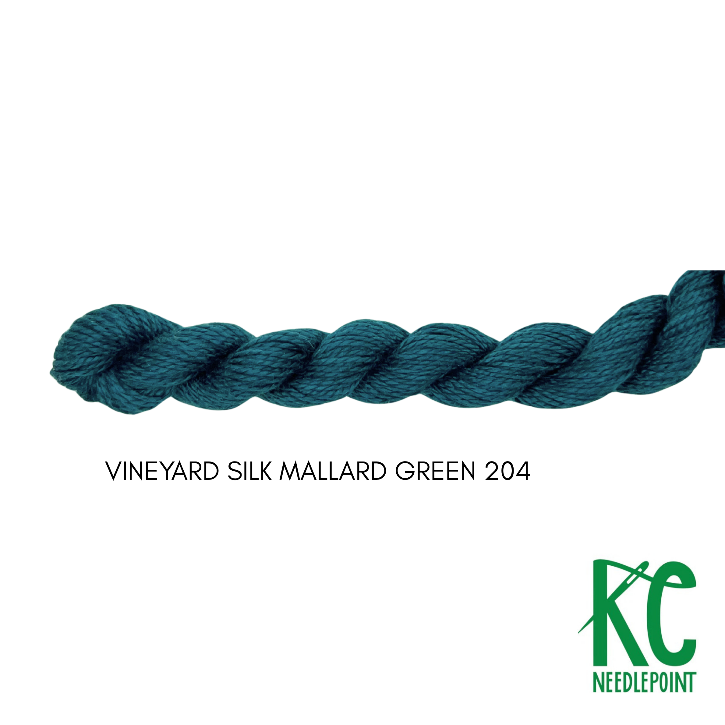 Vineyard Silk Skein C204 Mallard Green - KC Needlepoint