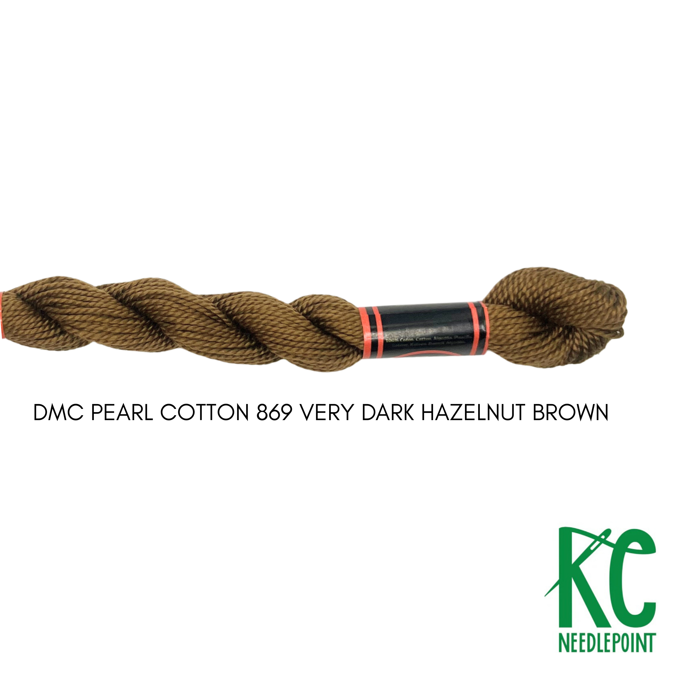DMC 3 Pearl Cotton 869 Very Dark Hazelnut Brown - KC Needlepoint