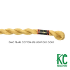 DMC 3 Pearl Cotton 676 Light Old Gold - KC Needlepoint