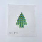 Tree with Squares Ornament Canvas - KC Needlepoint