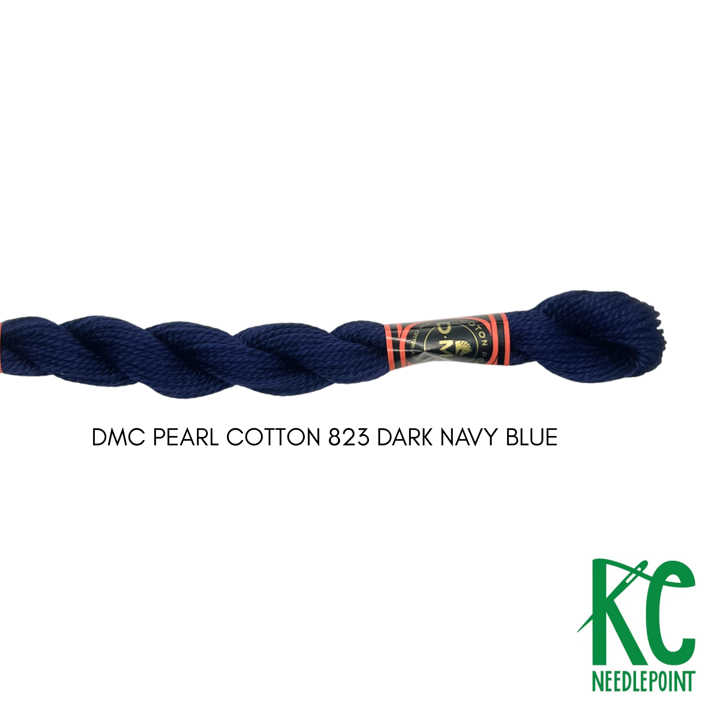 DMC 5 Pearl Cotton 823 Dark Navy Blue - KC Needlepoint
