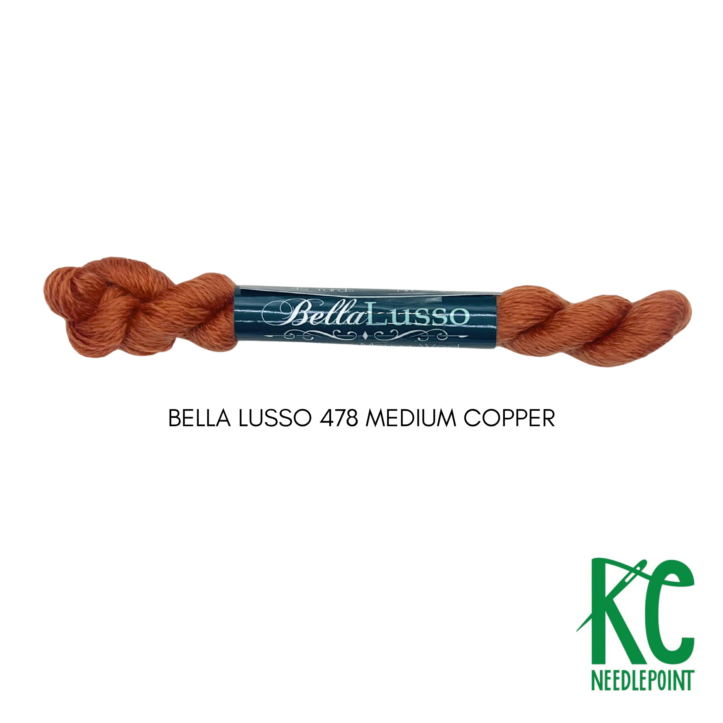 Bella Lusso Merino Wool 478 Medium Copper - KC Needlepoint