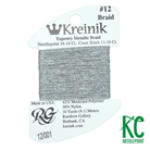 Kreinik Card Size 12 001 Silver - KC Needlepoint