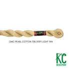 DMC 3 Pearl Cotton 738 Very Light Tan - KC Needlepoint