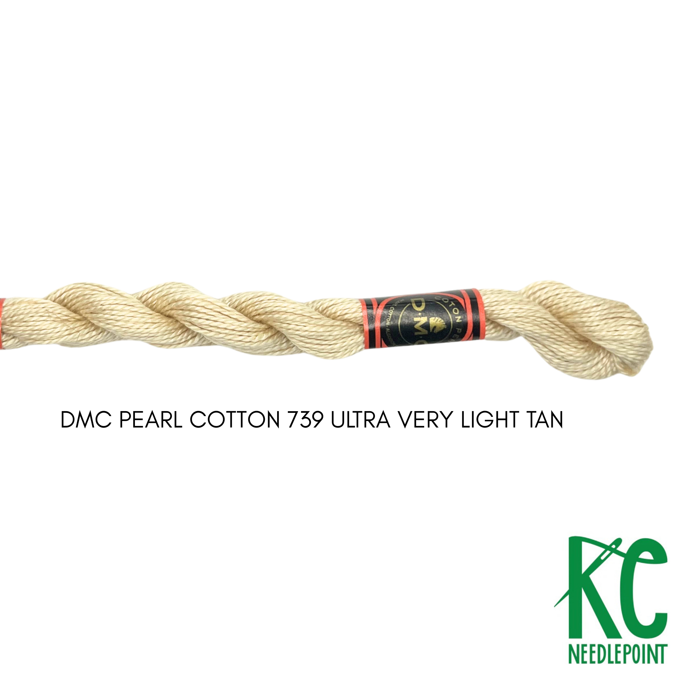 DMC 5 Pearl Cotton 739 Ultra Very Light Tan - KC Needlepoint
