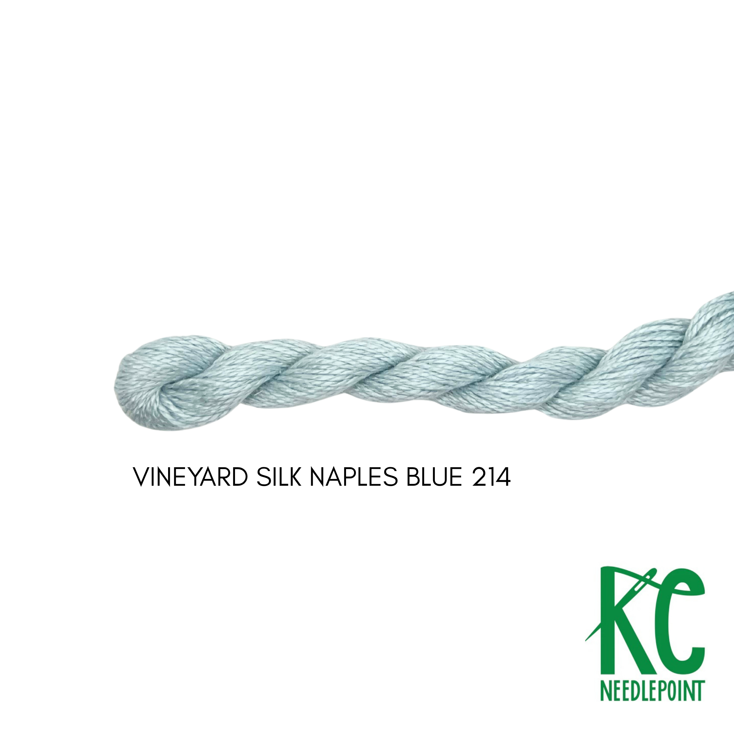 Vineyard Silk Skein C214 Naples Blue - KC Needlepoint