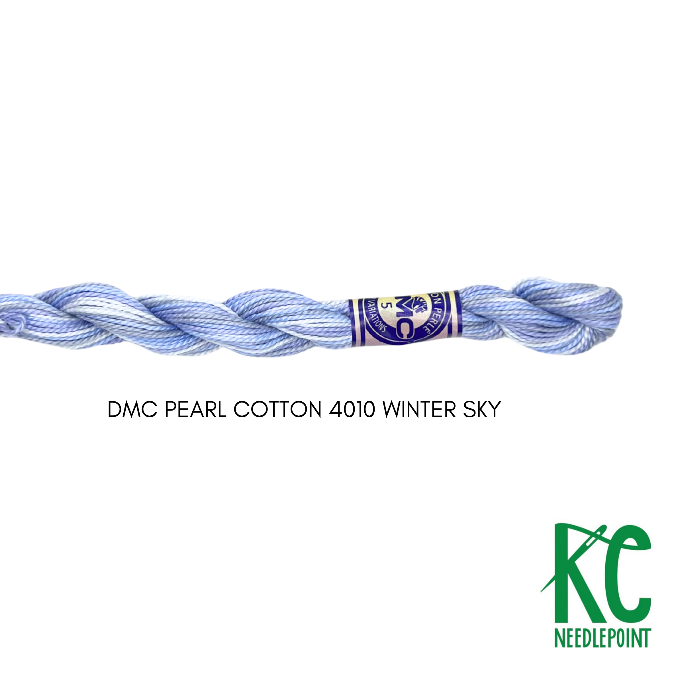 DMC 5 Pearl Cotton 4010 Winter Sky - KC Needlepoint