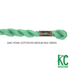 DMC 5 Pearl Cotton 913 Medium Nile Green - KC Needlepoint
