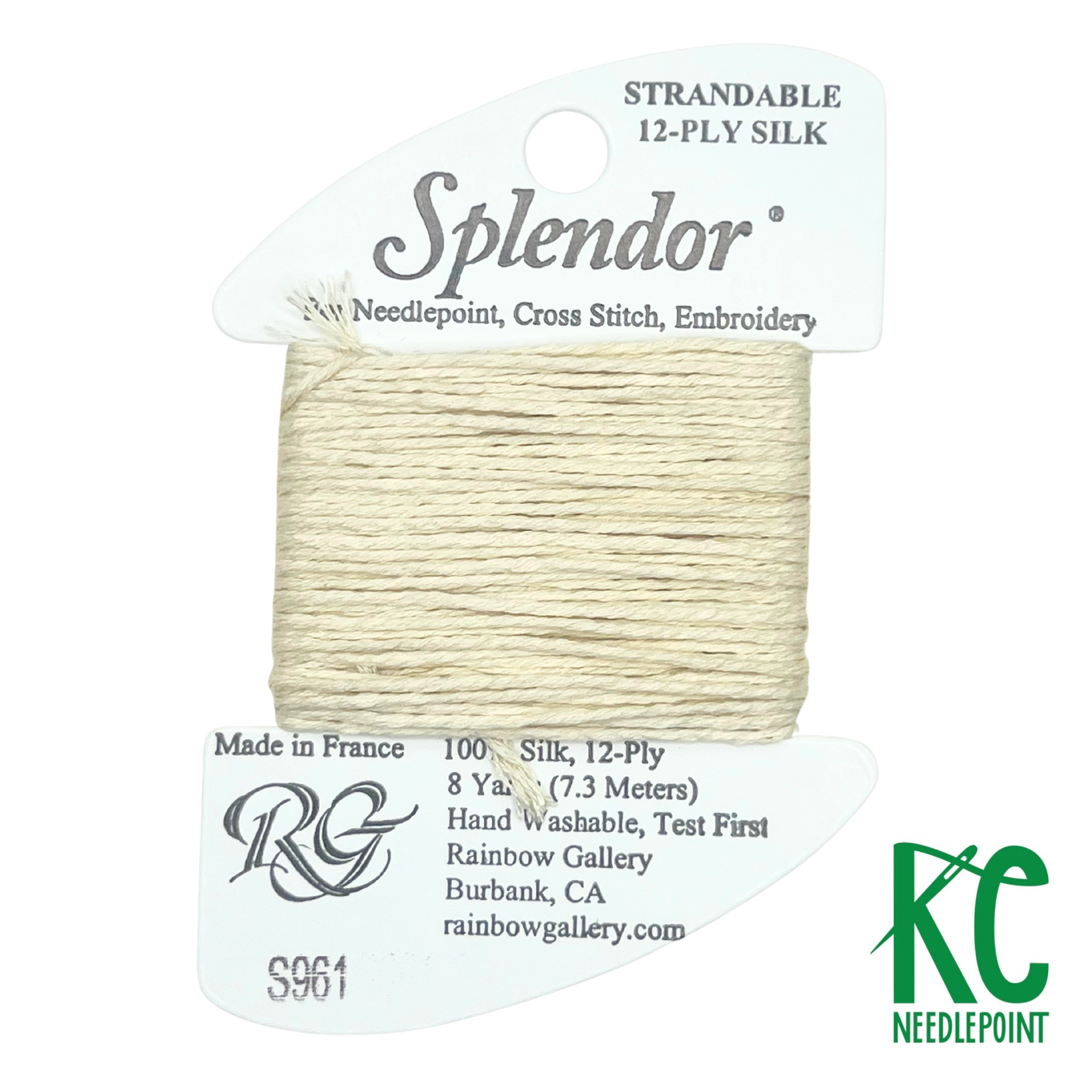 Splendor S961 Cream - KC Needlepoint