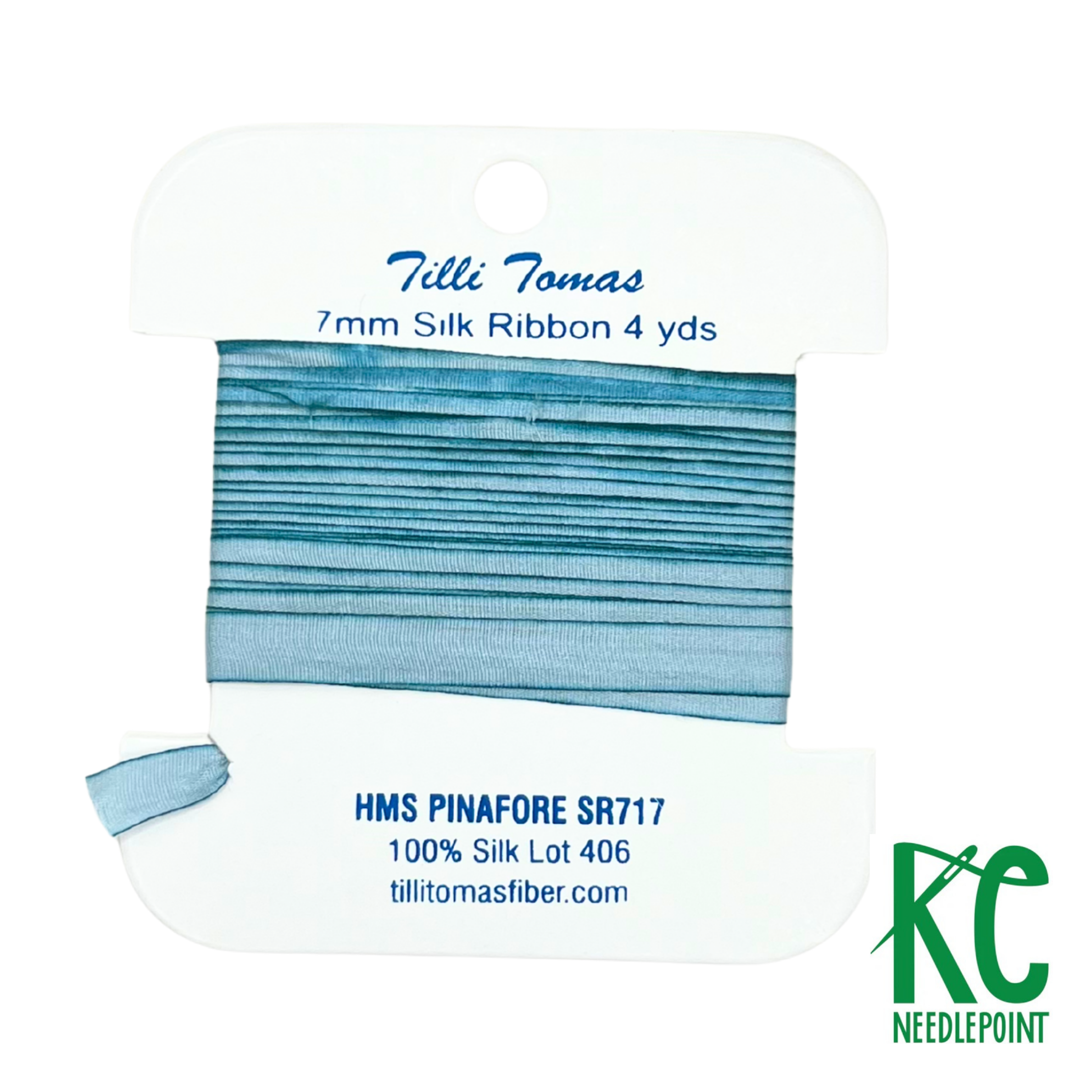 Silk Ribbon 717 Pinafore - KC Needlepoint