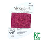Kreinik Card Size 12 024 Fuschia - KC Needlepoint