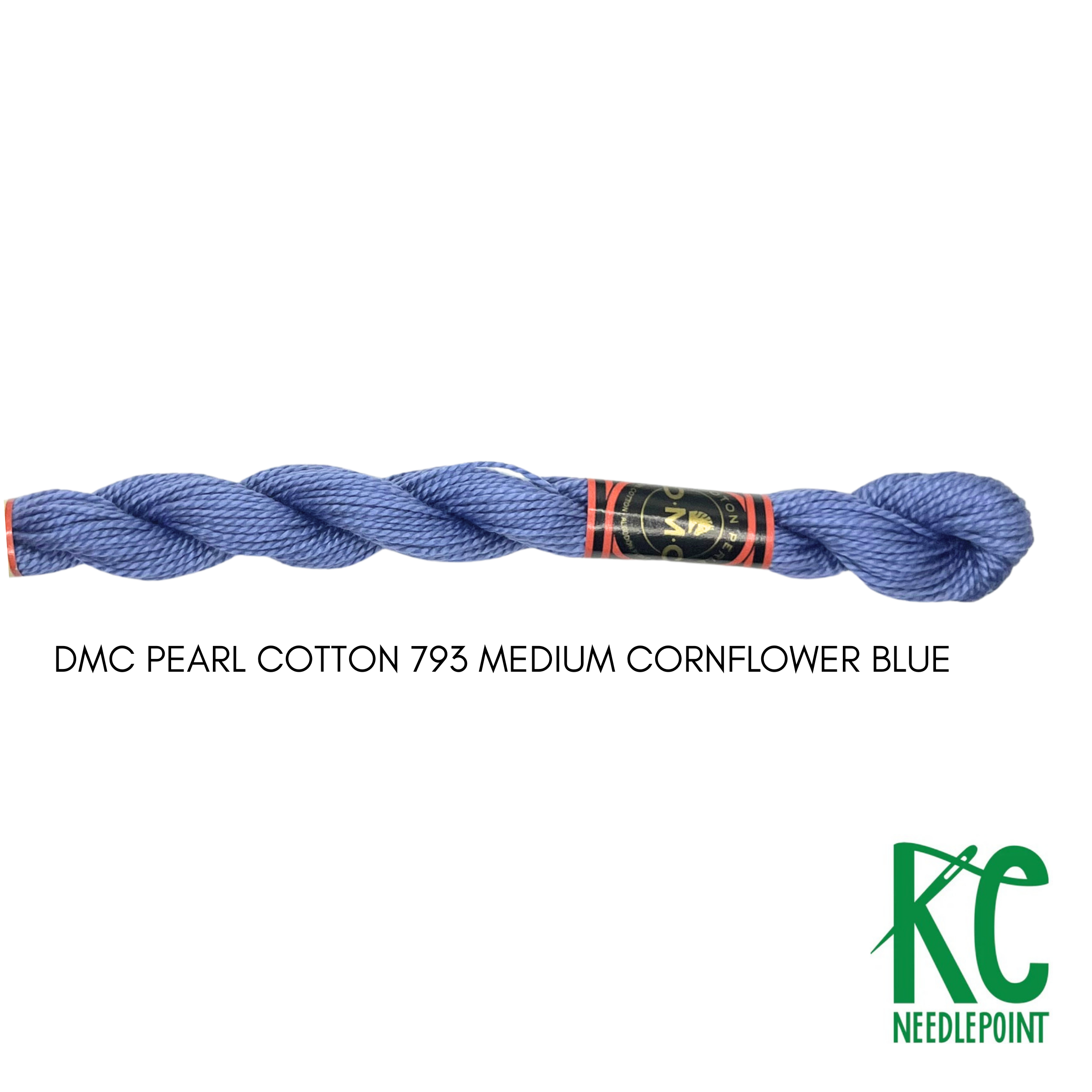 DMC 5 Pearl Cotton 793 Medium Cornflower Blue - KC Needlepoint