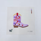 Love Cowboy Boot Canvas - KC Needlepoint