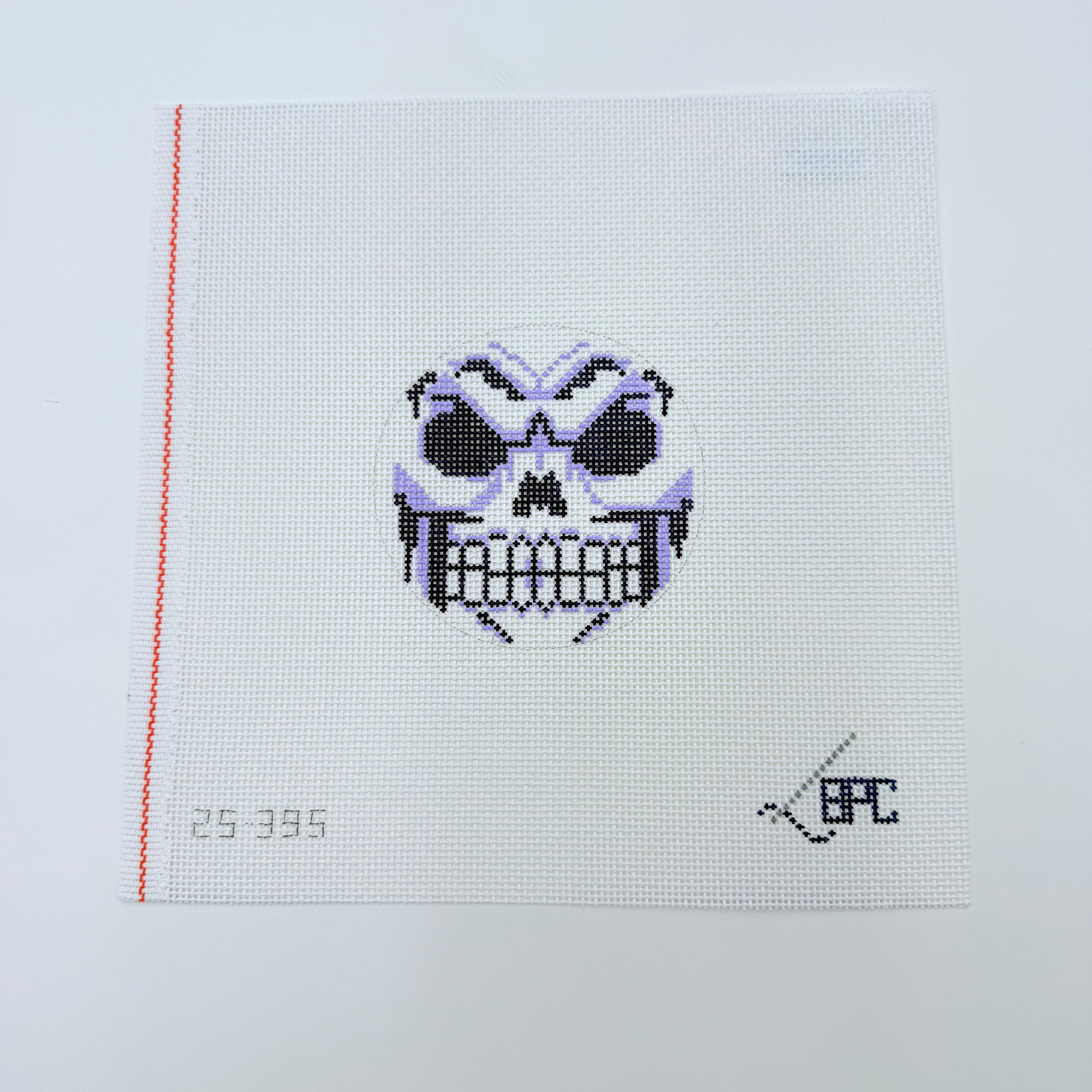 Halloween Skull Canvas - KC Needlepoint