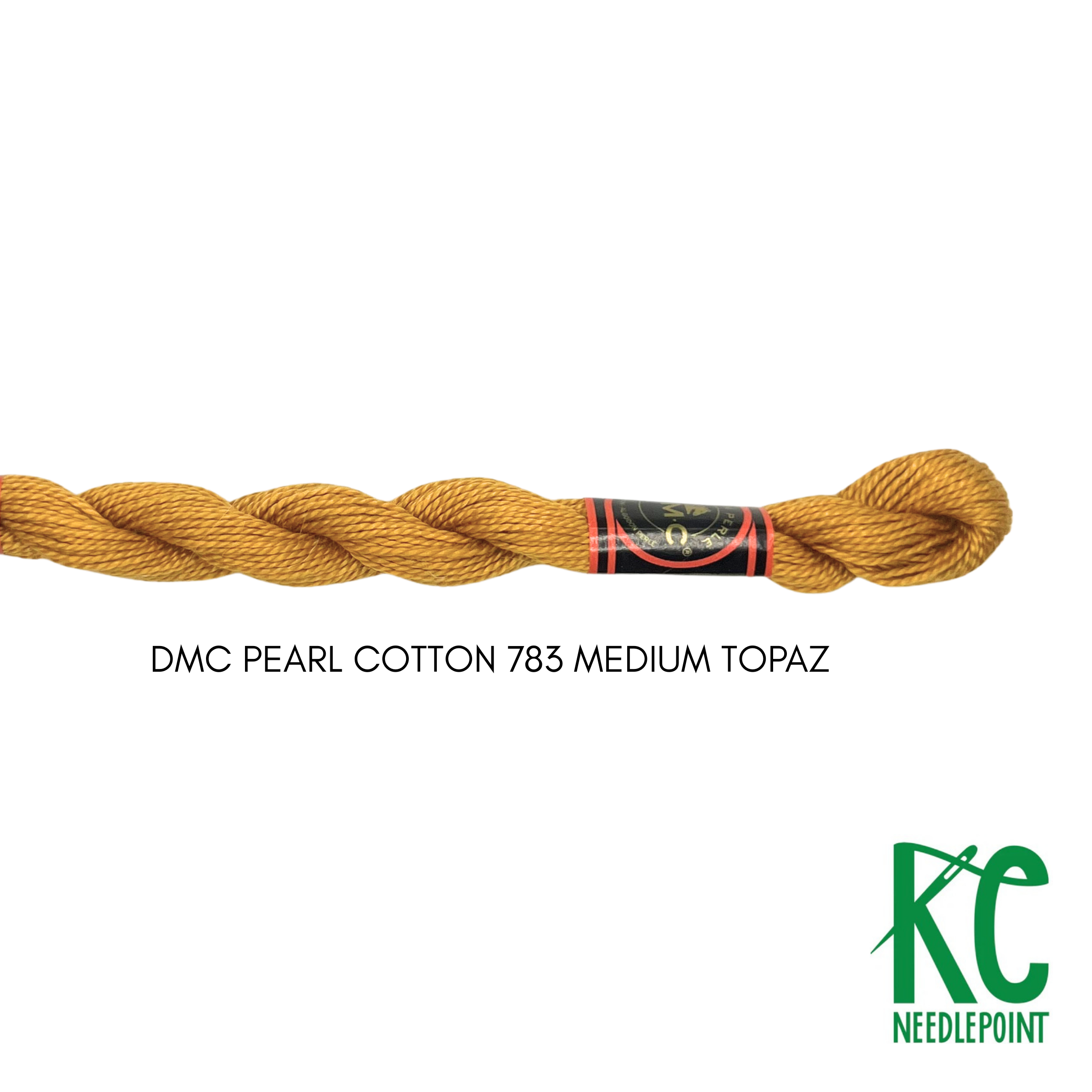 DMC 5 Pearl Cotton 783 Medium Topaz - KC Needlepoint