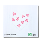 Pink Hearts Canvas - KC Needlepoint