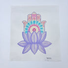 Lotus  Hamsa Canvas - KC Needlepoint